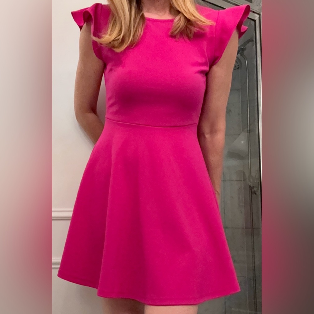 Fuchsia Pink Sleeveless Dress